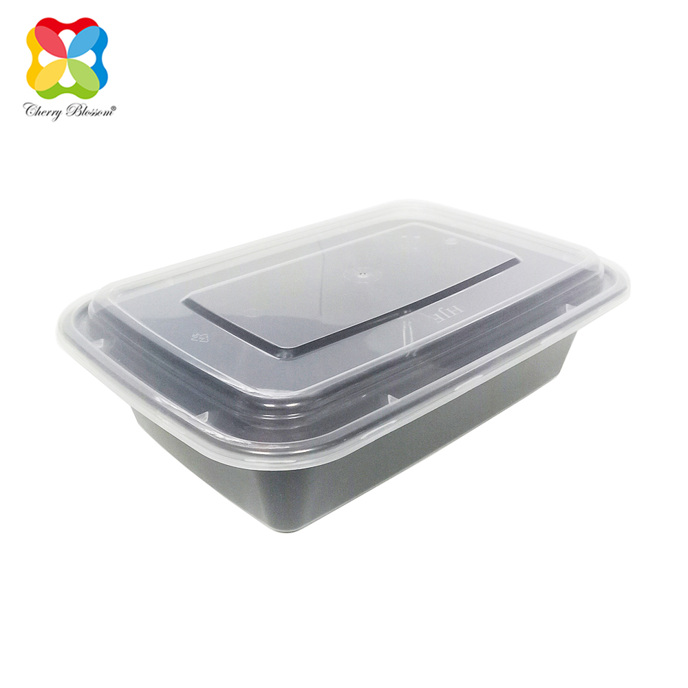 Fiambrera desechable de PP, caja de almacenamiento de PP reciclable, caja de comida para llevar de PP, caja de picnic de PP, caja de fruta, caja de almacenamiento de PP, caja de pizza