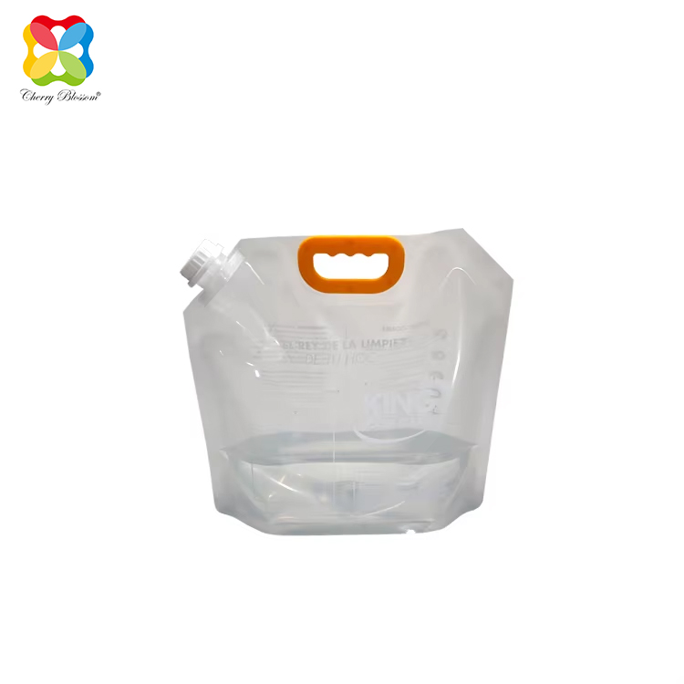 Custom Stand up liquid spout pouch packaging detergent bag
